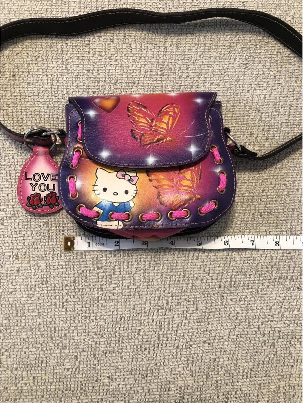 Vtg Faux Leather Hello Kitty Purse. Sanrio Character Kitty White - Picture 9 of 10